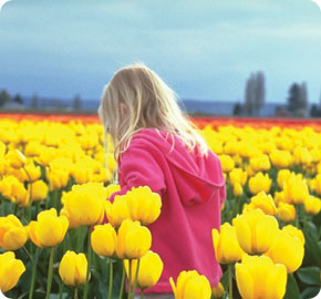Girl in a field