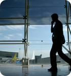 Man in airport